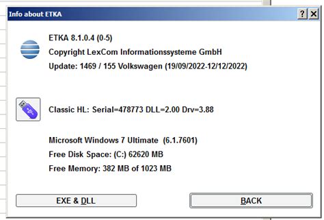 ETKA 8.1.0.4 (01.2022) Advanced